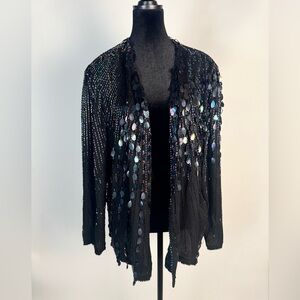 Vintage Shomax Sequin Jacket Size 3X